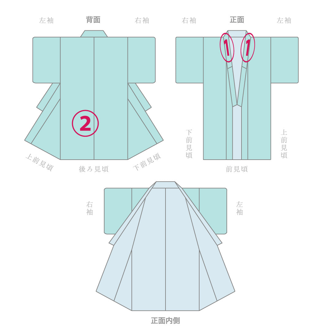 男着物 袷 身丈157cm 裄丈63cm 正絹 Bランク カジュアル 棒衿 2XLサイズ 無地 緑系 RP 1224-16908