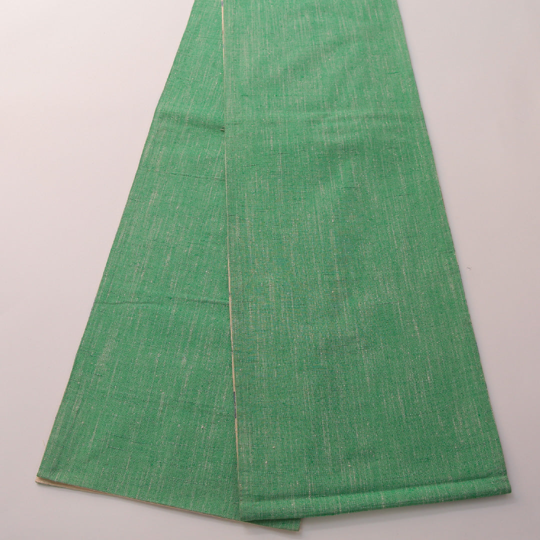 袋帯 帯丈428cm セミフォーマル 全通 Cランク 正絹 植物柄 クリーム系 1223-01882