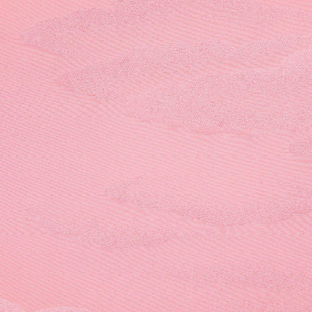 色無地 袷 身丈160cm 裄丈63cm 正絹 Sランク Lサイズ バチ衿 インフォーマル 紋意匠 雲取り ピンク系 1214-16215