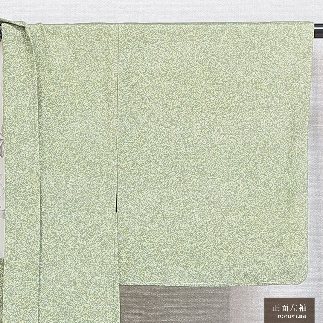 羽織 袷 身丈77cm 裄丈62cm 正絹 Sランク カジュアル Sサイズ 緑系 RP 1232-16173