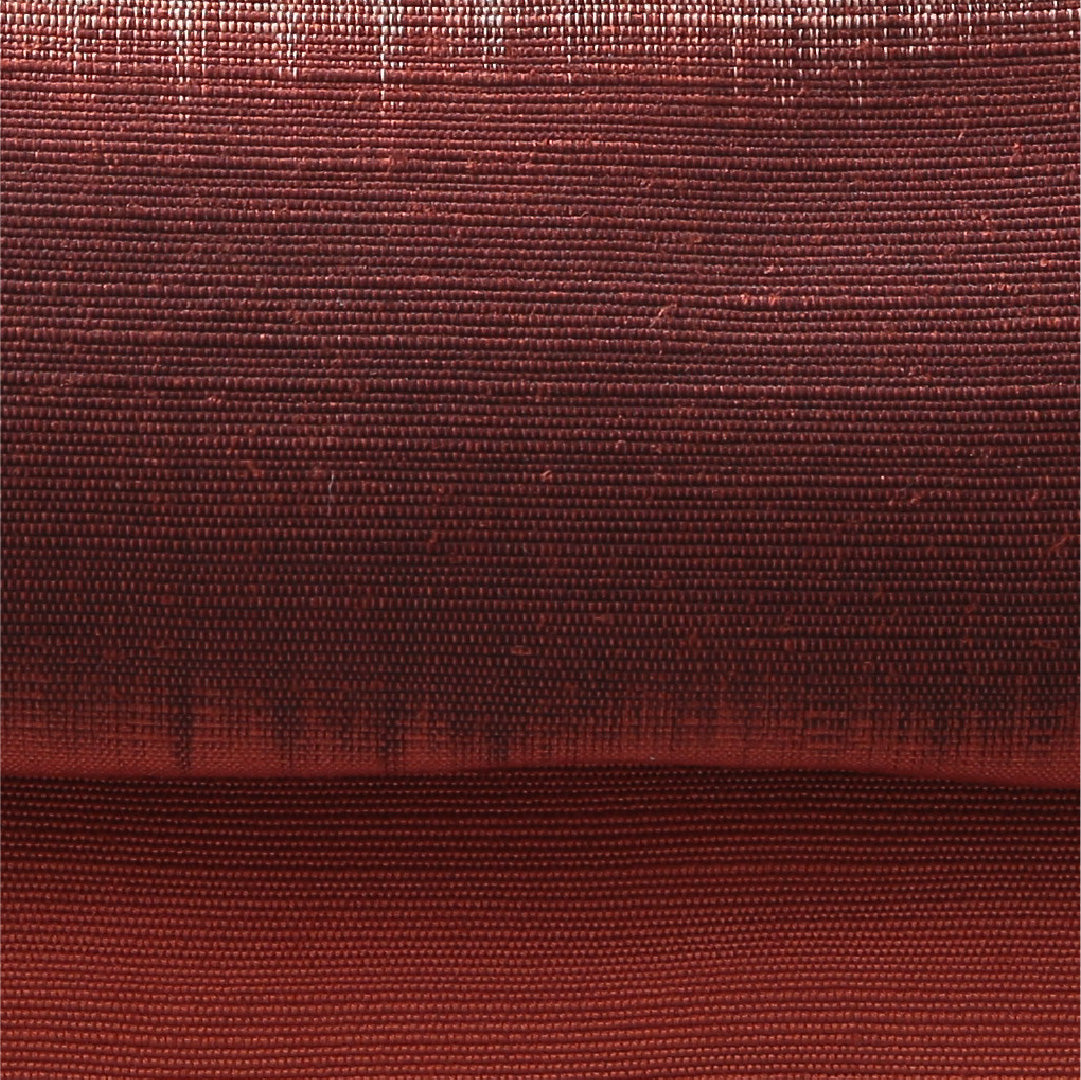 八寸名古屋帯(紬) 帯丈350cm カジュアル 開き仕立て ポイント柄 Aランク 正絹 菊 朱系 1224-03910