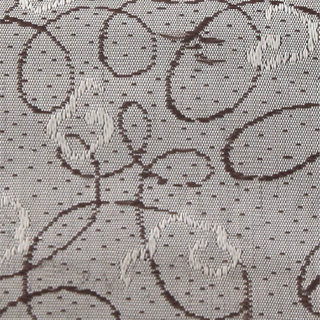 アンティーク 九寸名古屋帯 帯丈370cm 開き仕立て 六通 Aランク 正絹 創作柄 落款 グレー系 1224-04172