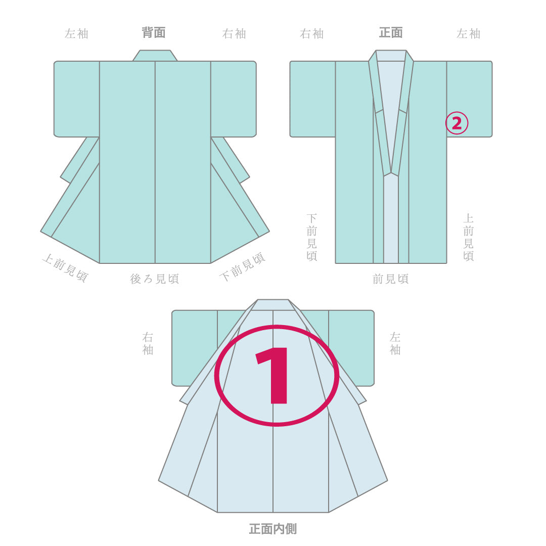 色無地 袷 身丈150cm 裄丈61cm 正絹 Aランク Sサイズ 広衿 インフォーマル 紋意匠 青海波 付下げ ピンク系 1214-16873