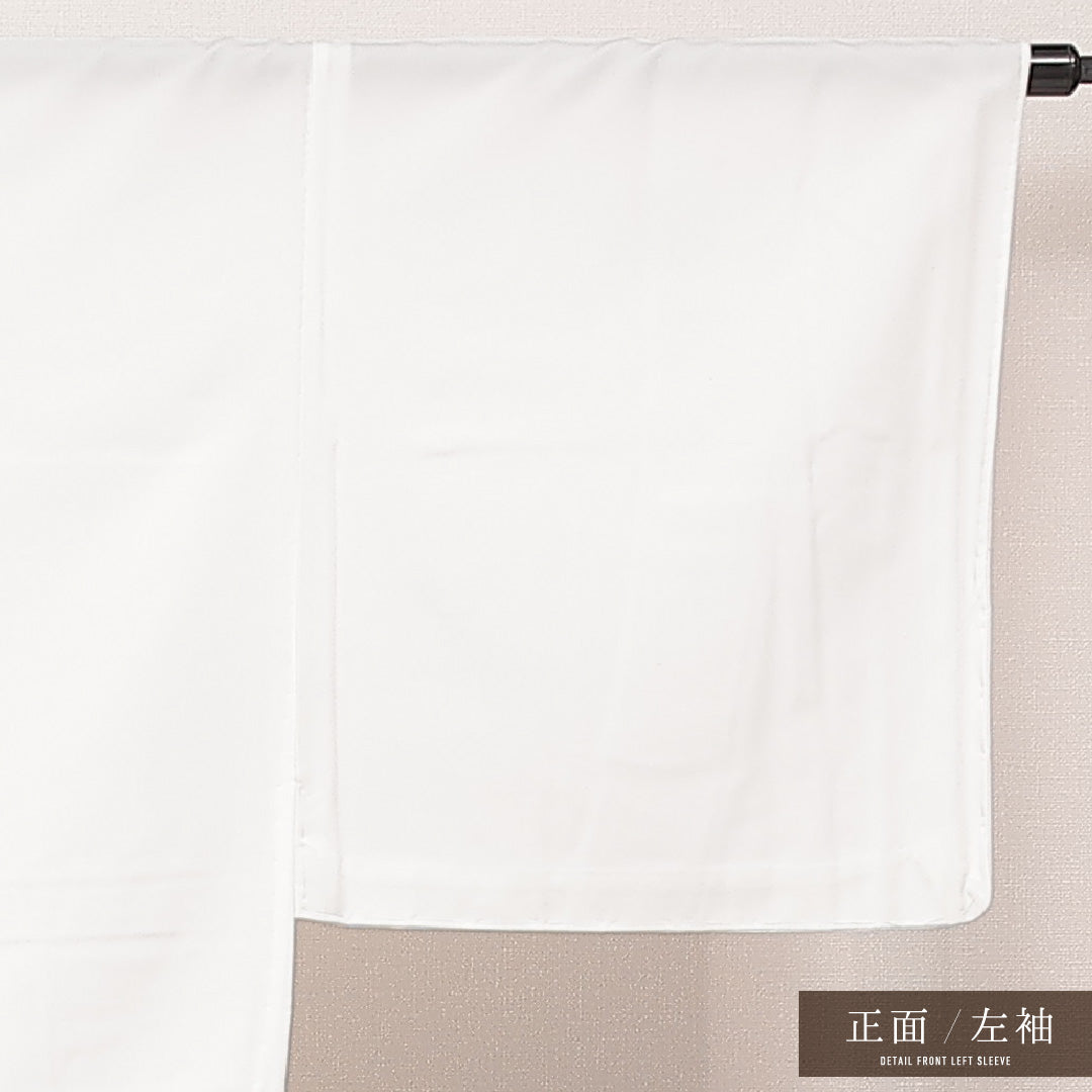 洗える着物 長襦袢 男性用 袷 身丈136cm 裄丈69cm ポリエステル Bランク 五つ紋 (丸に並び鷹の羽) Mサイズ 白系 RP 1241-16895