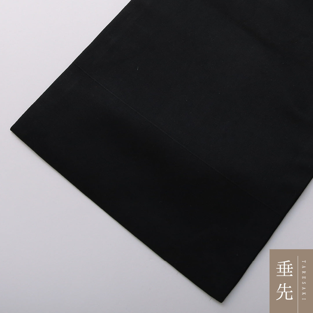 九寸名古屋帯 帯丈355cm カジュアル 名古屋仕立て ポイント柄 Sランク 正絹 創作柄 黒系 1224-03507