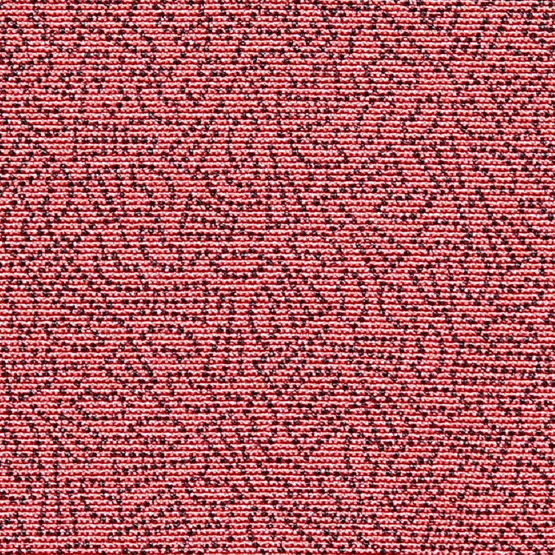 江戸小紋(寄せ柄) 洗える着物 袷 身丈160cm 裄丈65cm ポリエステル Sランク Lサイズ バチ衿 インフォーマル 落款 赤系 1262-16222