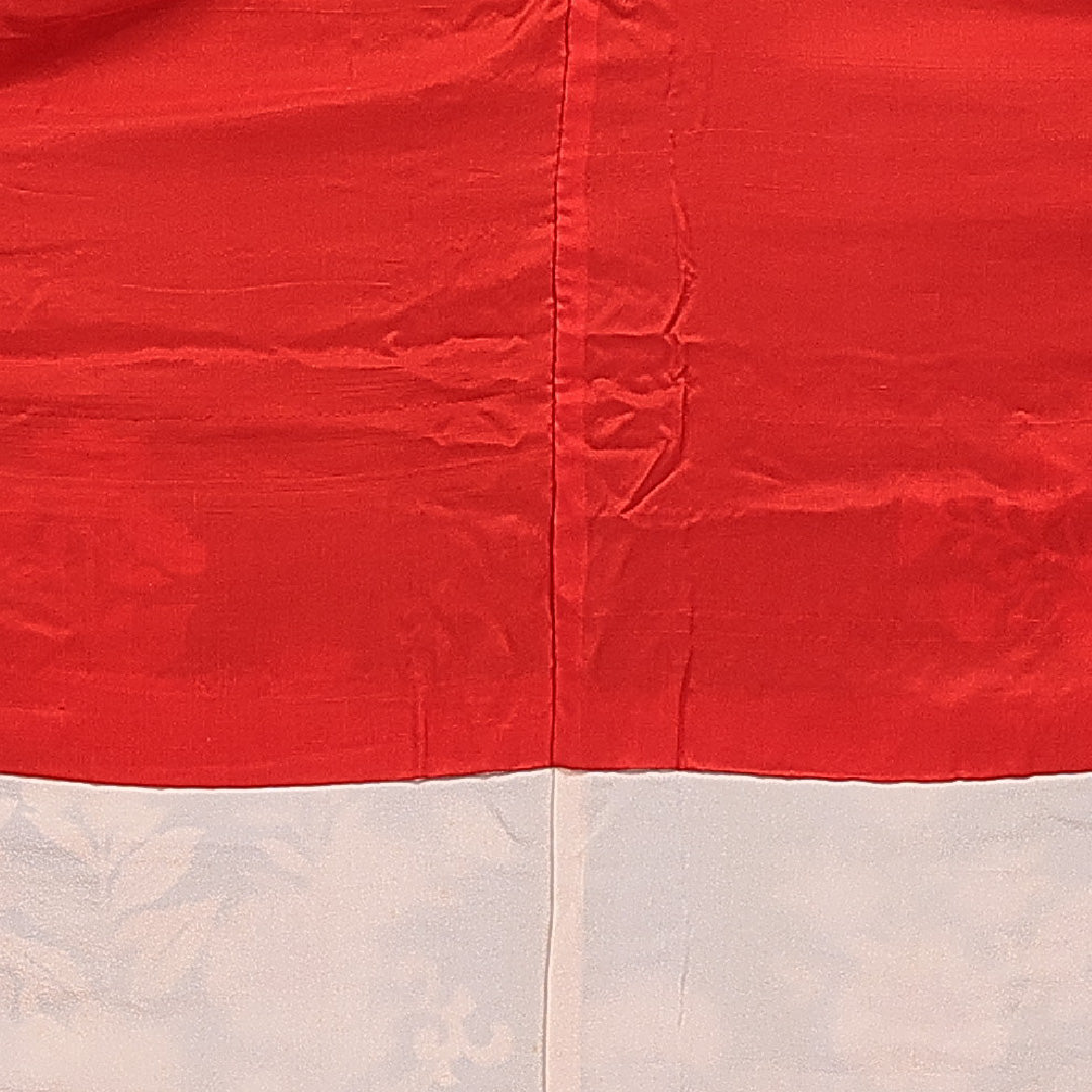 アンティーク 訪問着 袷 身丈156cm 裄丈61cm 正絹 Bランク Mサイズ 広衿 花柄 金彩 紫系 1212-15973