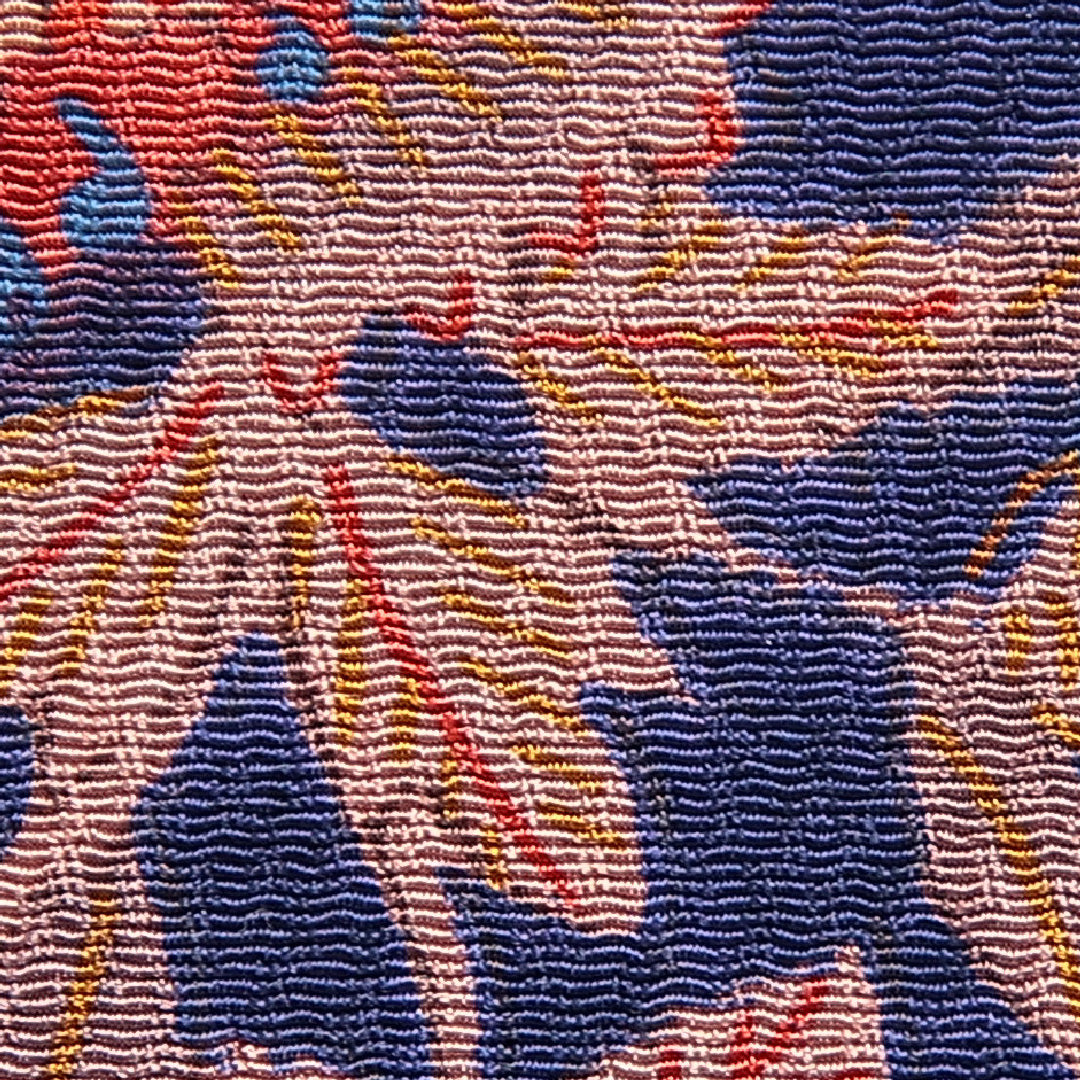 洗える着物 小紋 袷 身丈151cm 裄丈64cm ポリエステル Sランク インフォーマル バチ衿 Sサイズ 花柄 紺系 RP 1221-15958
