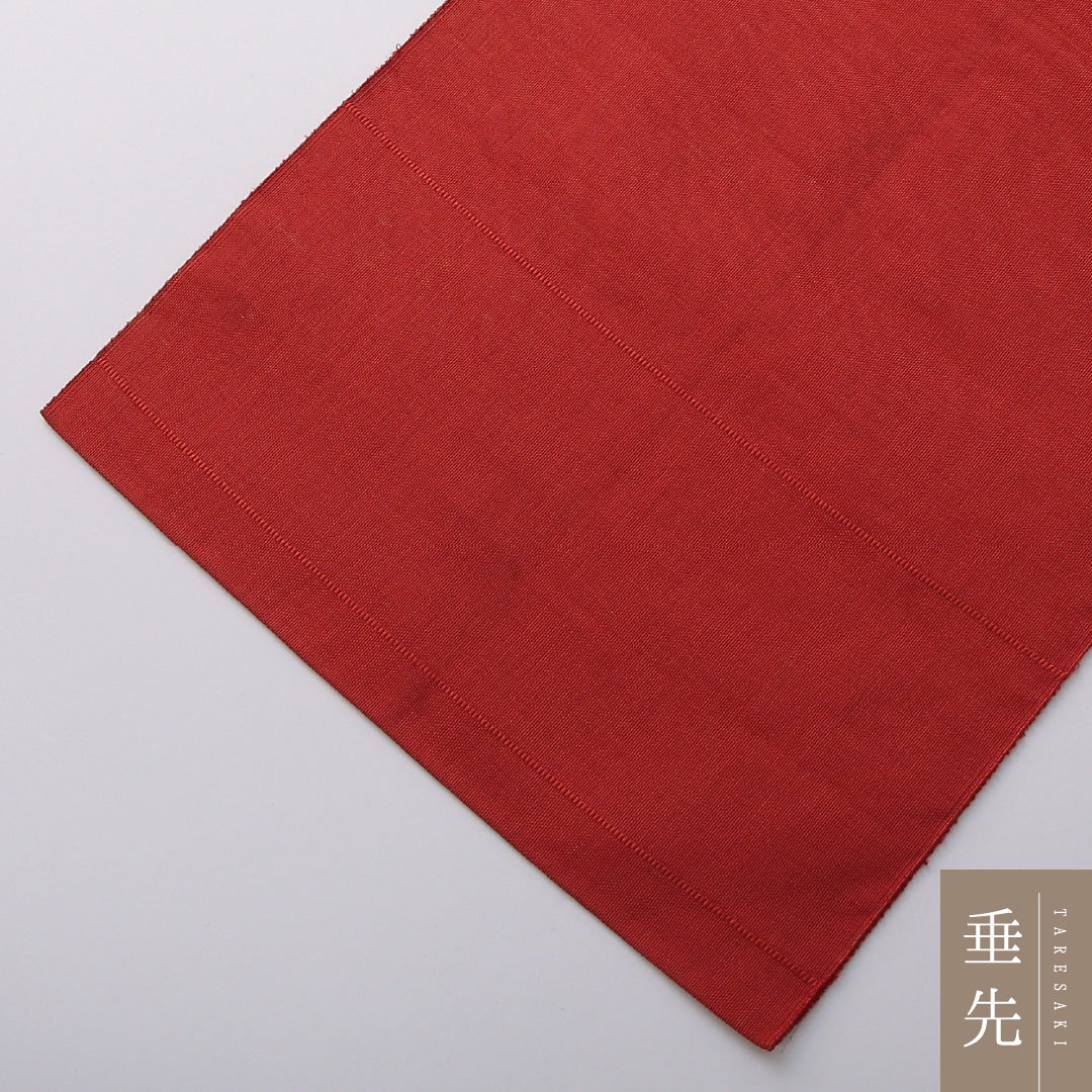 八寸名古屋帯 帯丈363cm カジュアル 名古屋仕立て ポイント柄 Bランク 正絹 花柄 朱系 1224-03417