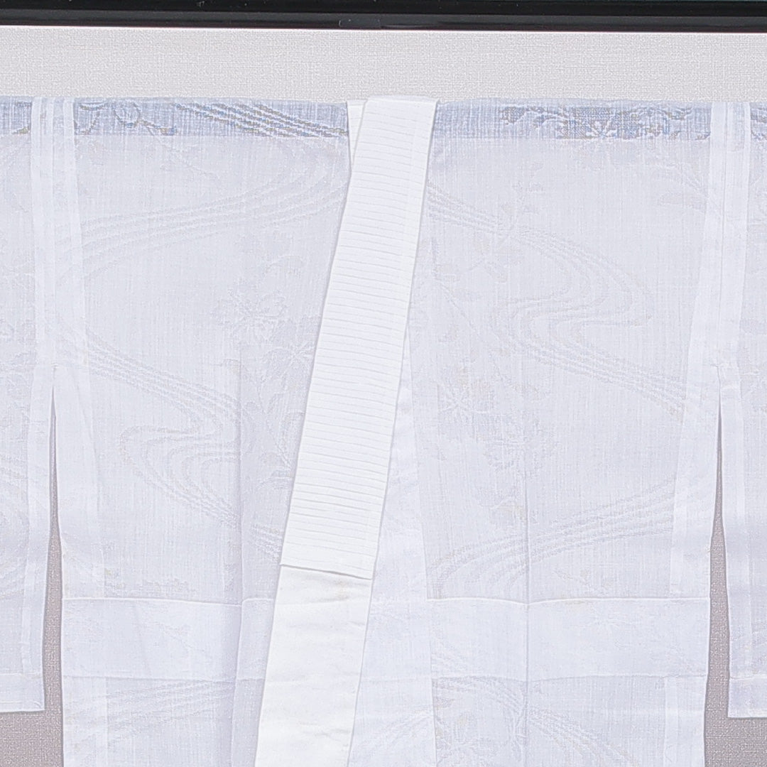 長襦袢 夏物 洗える着物 夏物 身丈131cm 裄丈64cm ポリエステル Cランク Lサイズ 古典柄 白系 1229-16708