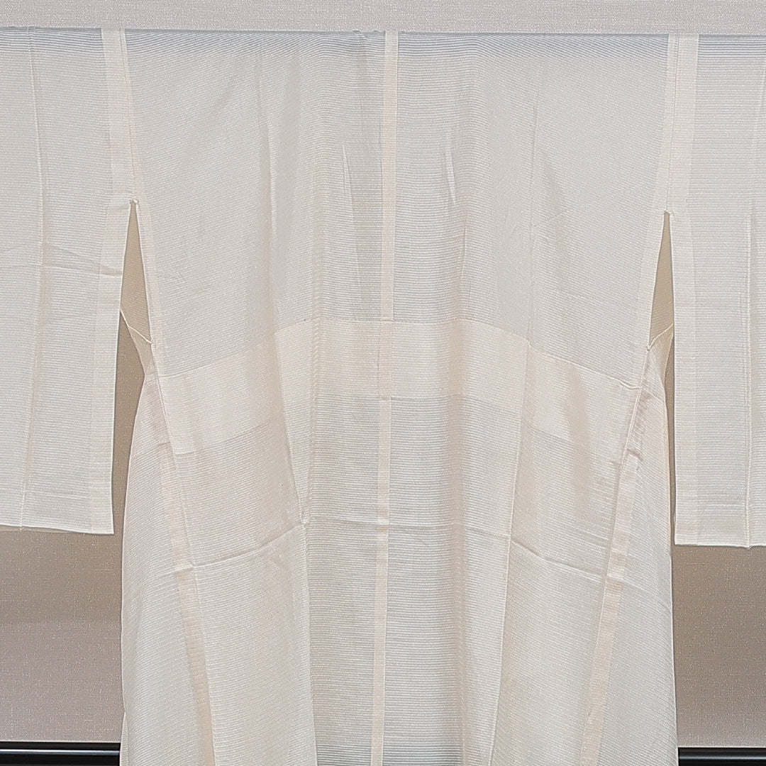 夏物 長襦袢 絽 身丈120cm 裄丈63cm 正絹 Aランク Sサイズ 無地 クリーム系 RP 1239-16632
