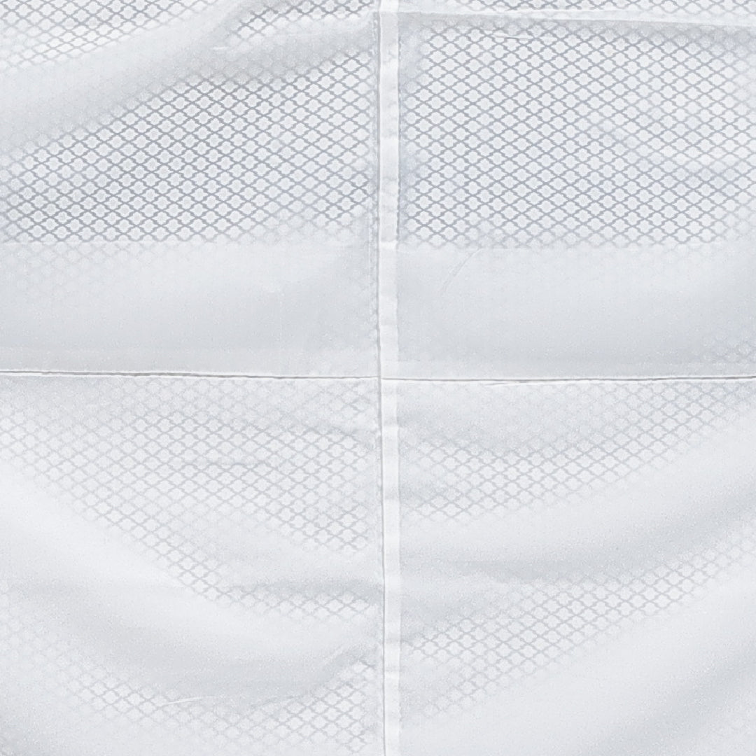 小紋 洗える着物 袷 身丈151cm 裄丈64cm ポリエステル Cランク Sサイズ バチ衿 インフォーマル 松皮菱 朱系 1215-16344