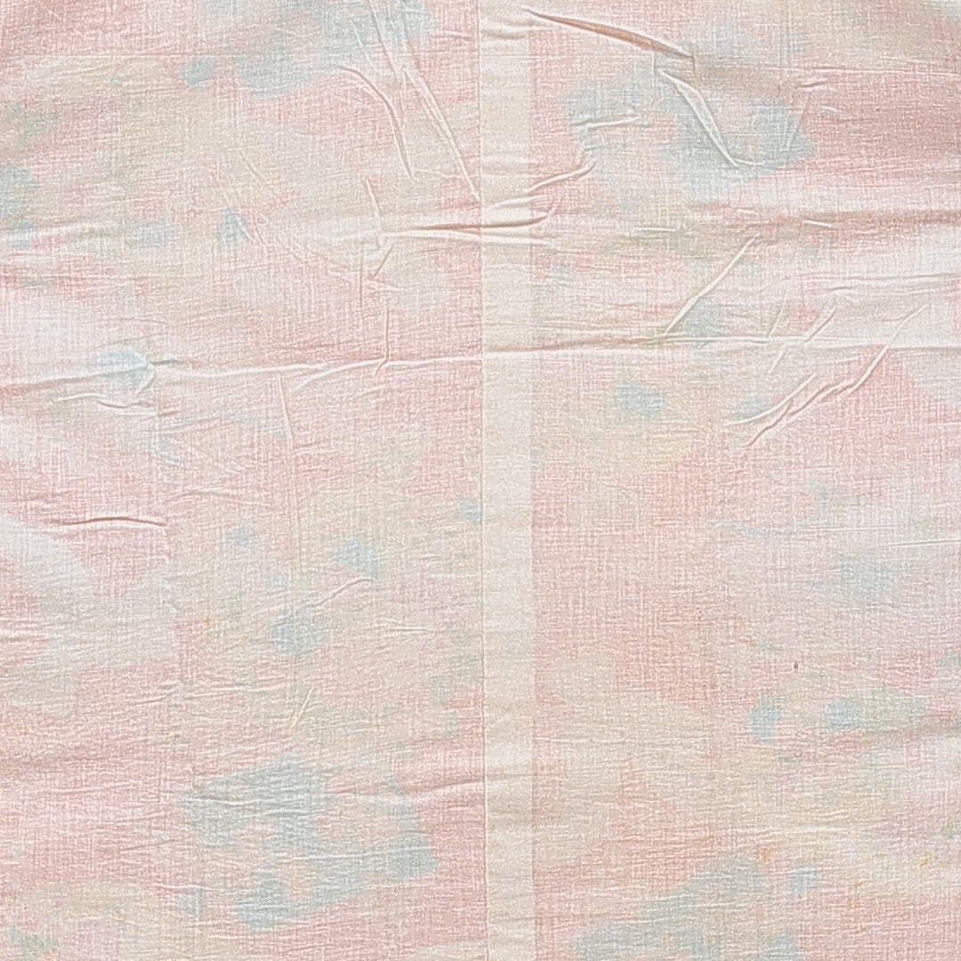 アンティーク 振袖用 長襦袢 無双袖 身丈123cm 裄丈62cm 正絹 Cランク Sサイズ 古典柄 赤系 RP 1240-16678