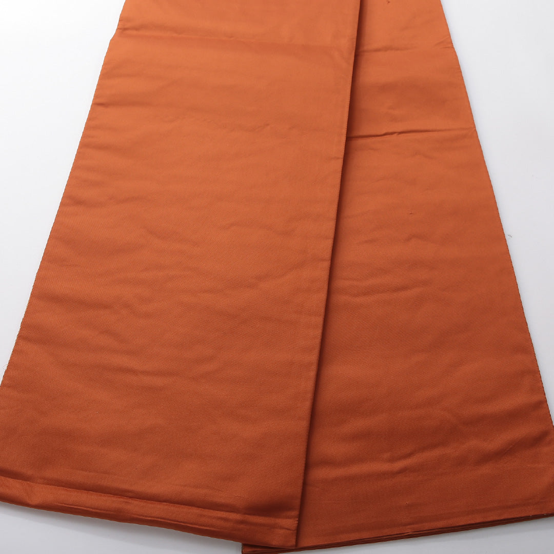 新古品 袋帯 帯丈428cm 珀寿錦 セミフォーマル 六通 Nランク 正絹 植物柄 落款 しつけ糸 青系 1223-02082