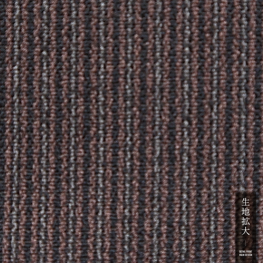 男着物 袷 身丈142cm 裄丈62cm 正絹 Sランク カジュアル 棒衿 Mサイズ 縞 茶系 M4 1224-15766