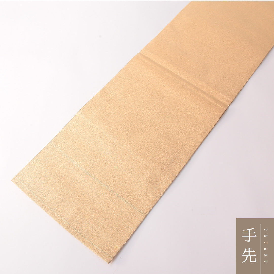 袋帯 帯丈412cm 正絹 六通 フォーマル 蜀江 丸文 金系 1243-01821