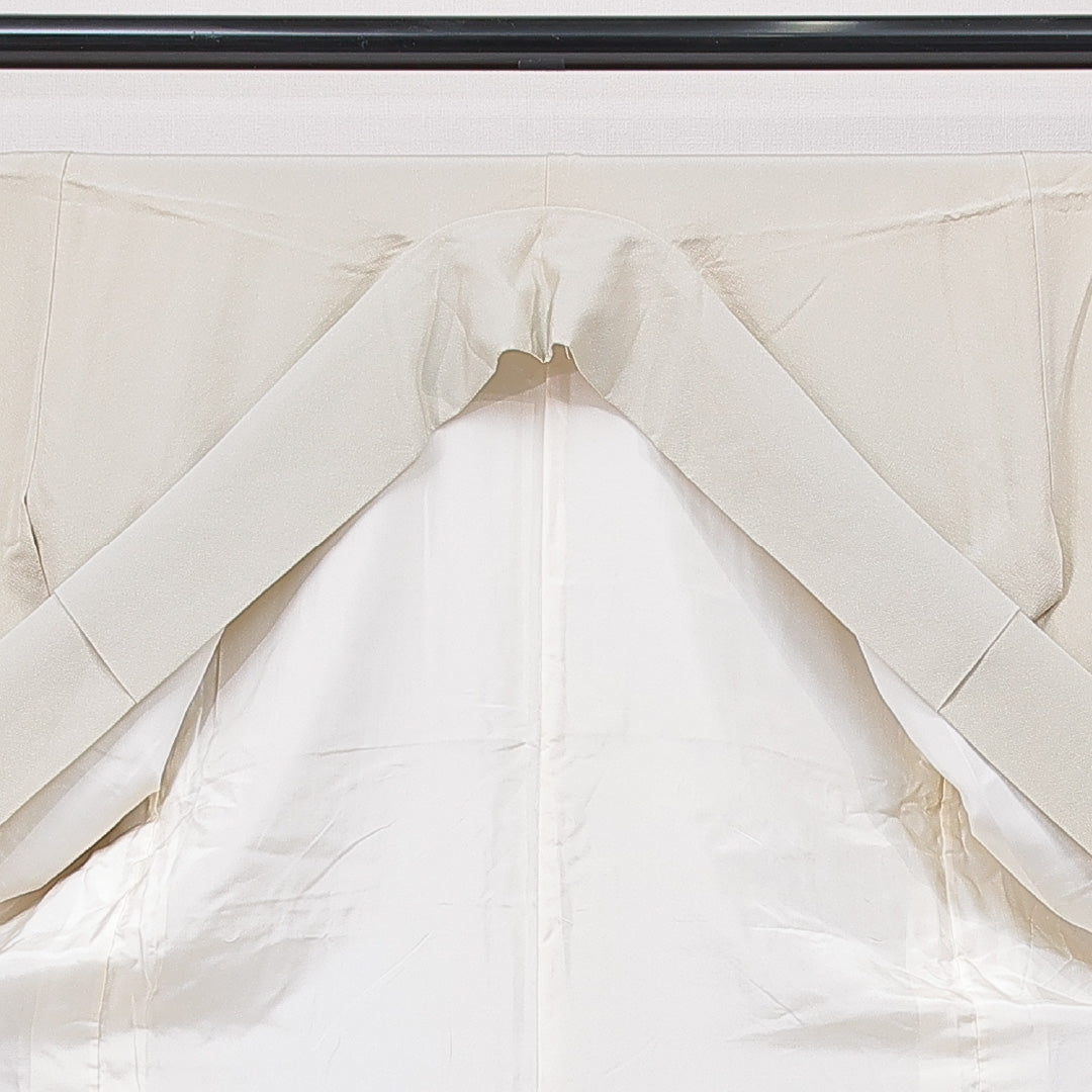 色留袖 袷 身丈162cm 裄丈67cm 一つ紋 セミフォーマル Sランク Lサイズ 正絹 広衿 菊 金駒刺繍 1211-F0653