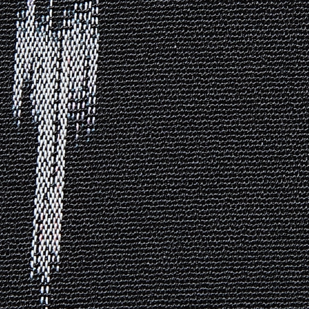 アンティーク お召 袷 身丈143cm 裄丈62cm 正絹 Bランク XSサイズ バチ衿 創作柄 黒系 1265-15967