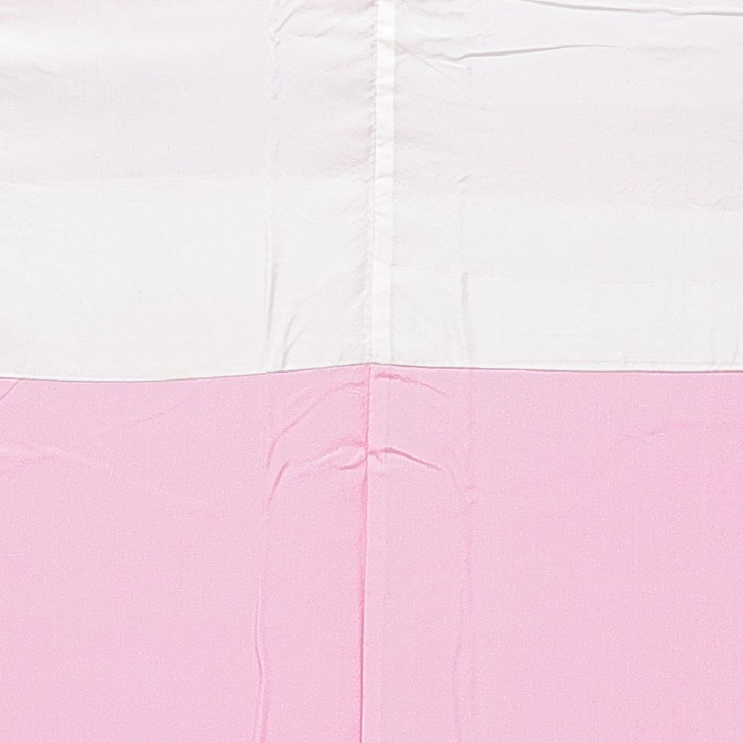 色無地 袷 身丈163cm 裄丈65cm 正絹 Aランク Lサイズ 広衿 インフォーマル 紋意匠 市松 無地 ピンク系 1214-15115