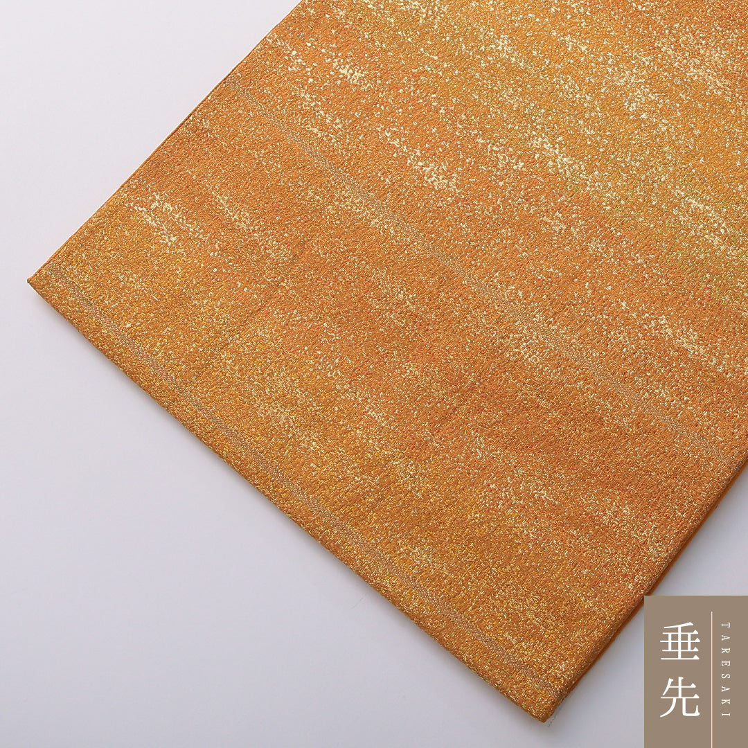 袋帯 帯丈432cm 正絹 全通 セミフォーマル 抽象柄 金系 1243-02010