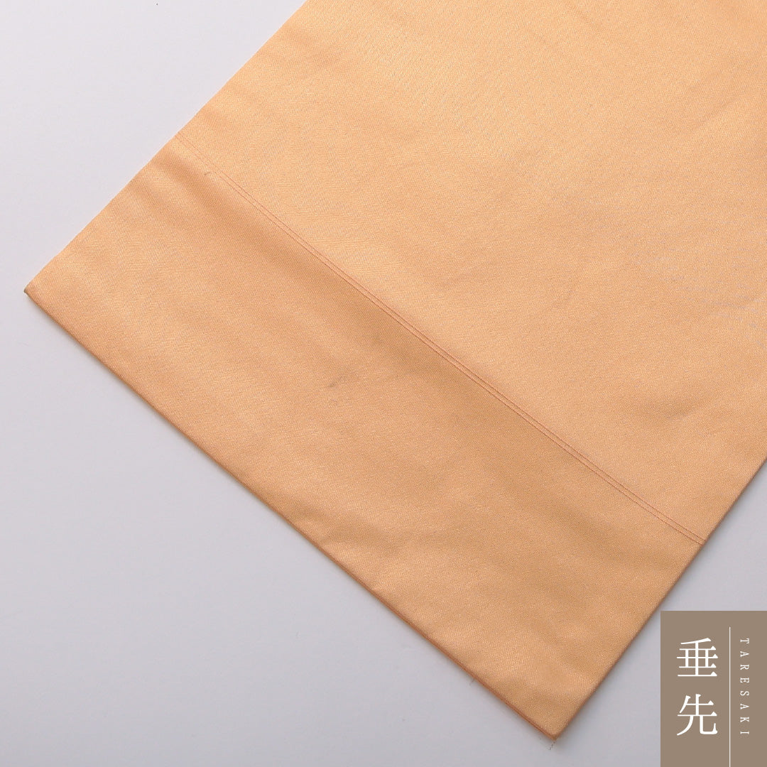 九寸名古屋帯 帯丈354cm セミフォーマル 名古屋仕立て ポイント柄 Cランク 正絹 菊 朱系 1224-03552