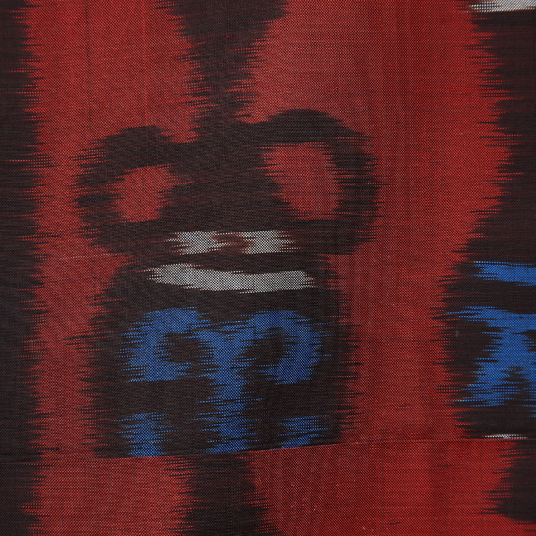 アンティーク 紬(銘仙) 袷 身丈151cm 裄丈64cm 正絹 Cランク Sサイズ バチ衿 壺 茶系 1216-15533