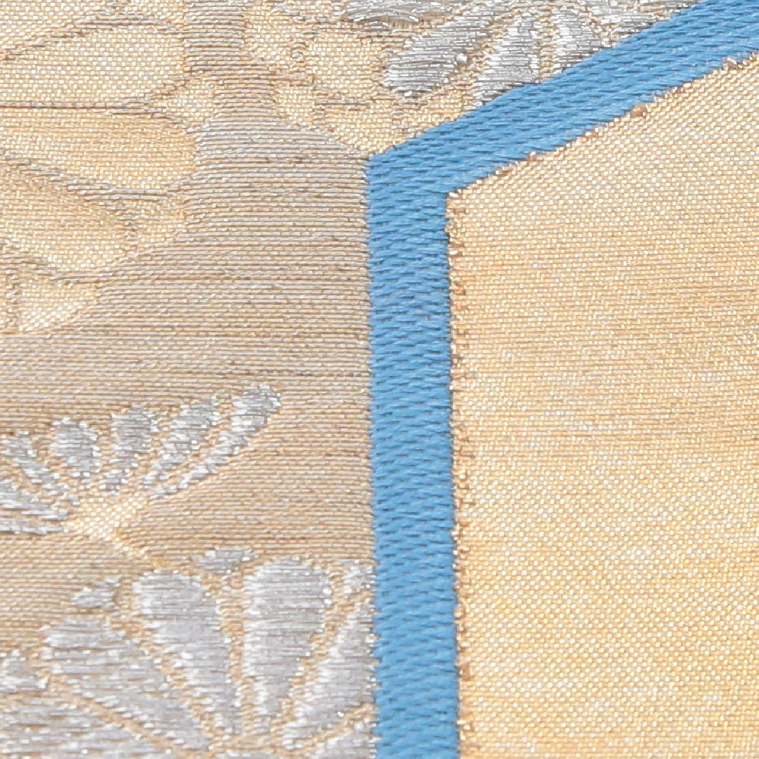 袋帯 帯丈438cm フォーマル 六通 Aランク 正絹 亀甲 金系 1223-02313