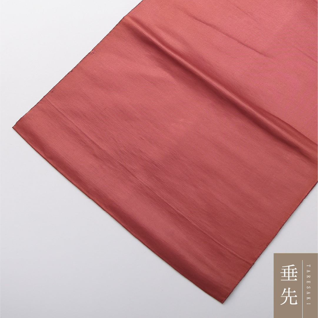 八寸名古屋帯 帯丈336cm セミフォーマル 松葉仕立て ポイント柄 Cランク 正絹 松皮菱 赤系 ピンク系 1224-03692