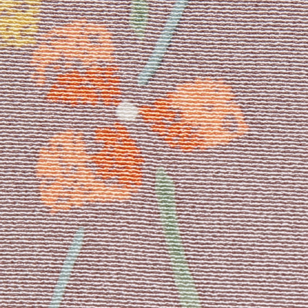 小紋 袷 身丈156cm 裄丈62cm 正絹 Sランク Mサイズ 広衿 インフォーマル 植物柄 グレー系 1215-15644