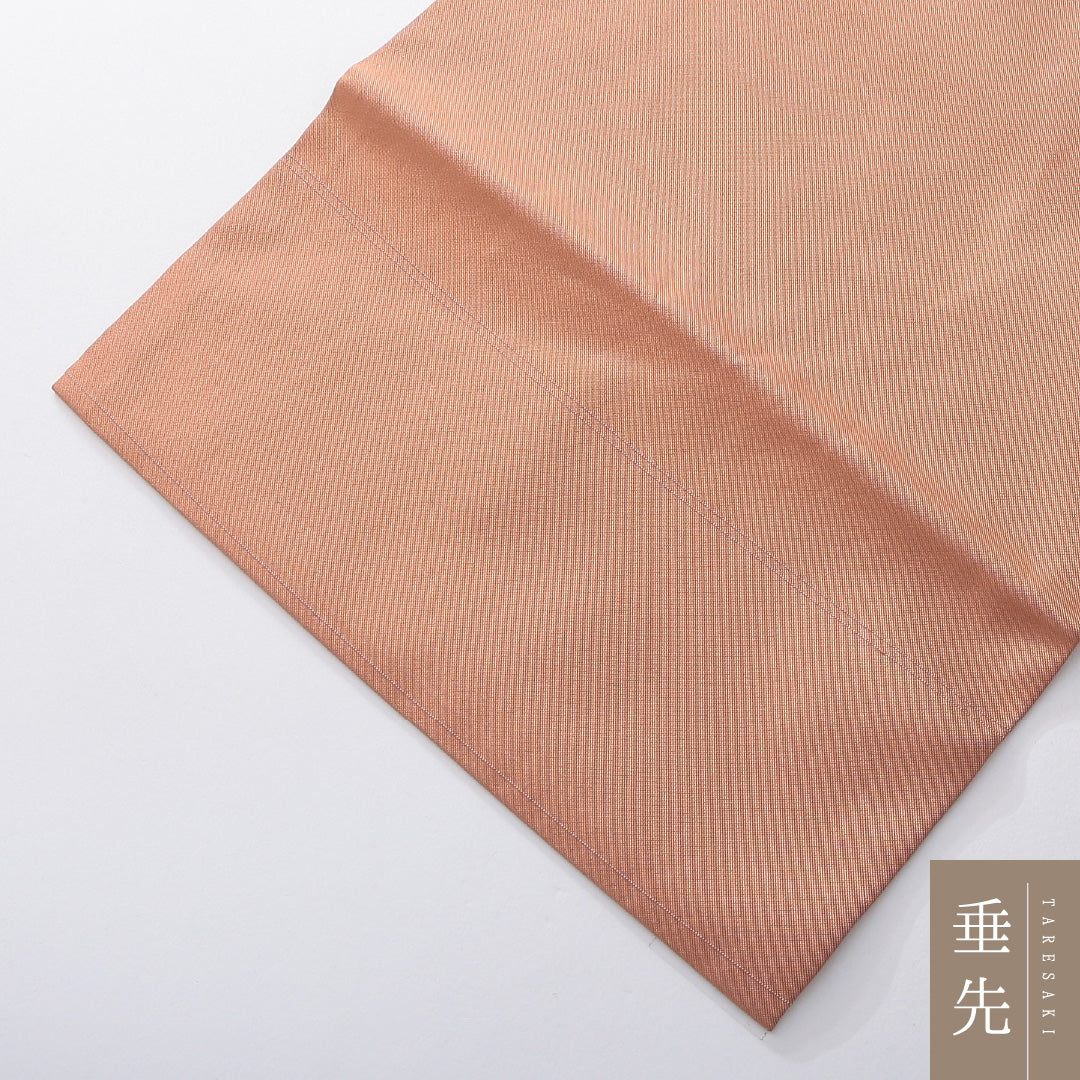 九寸名古屋帯 帯丈354cm インフォーマル 名古屋仕立て ポイント柄 Sランク 正絹 椿 ピンク系 朱系 1224-03920