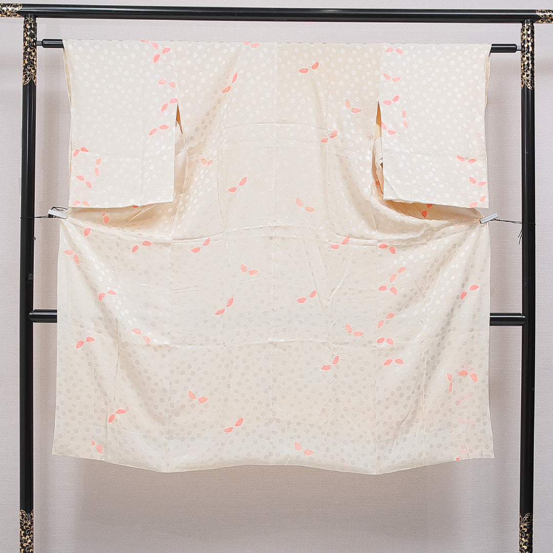 アンティーク 長襦袢】 無双袖 身丈129cm 裄丈60cm 正絹 Aランク L