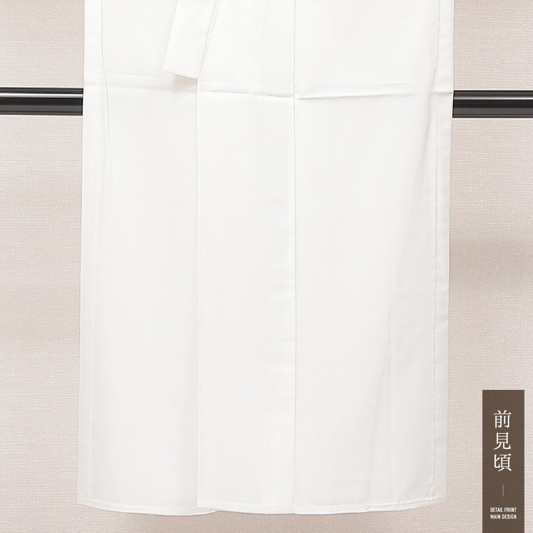 洗える着物 長襦袢 男性用 袷 身丈136cm 裄丈69cm ポリエステル Bランク 五つ紋 (丸に並び鷹の羽) Mサイズ 白系 RP 1241-16895