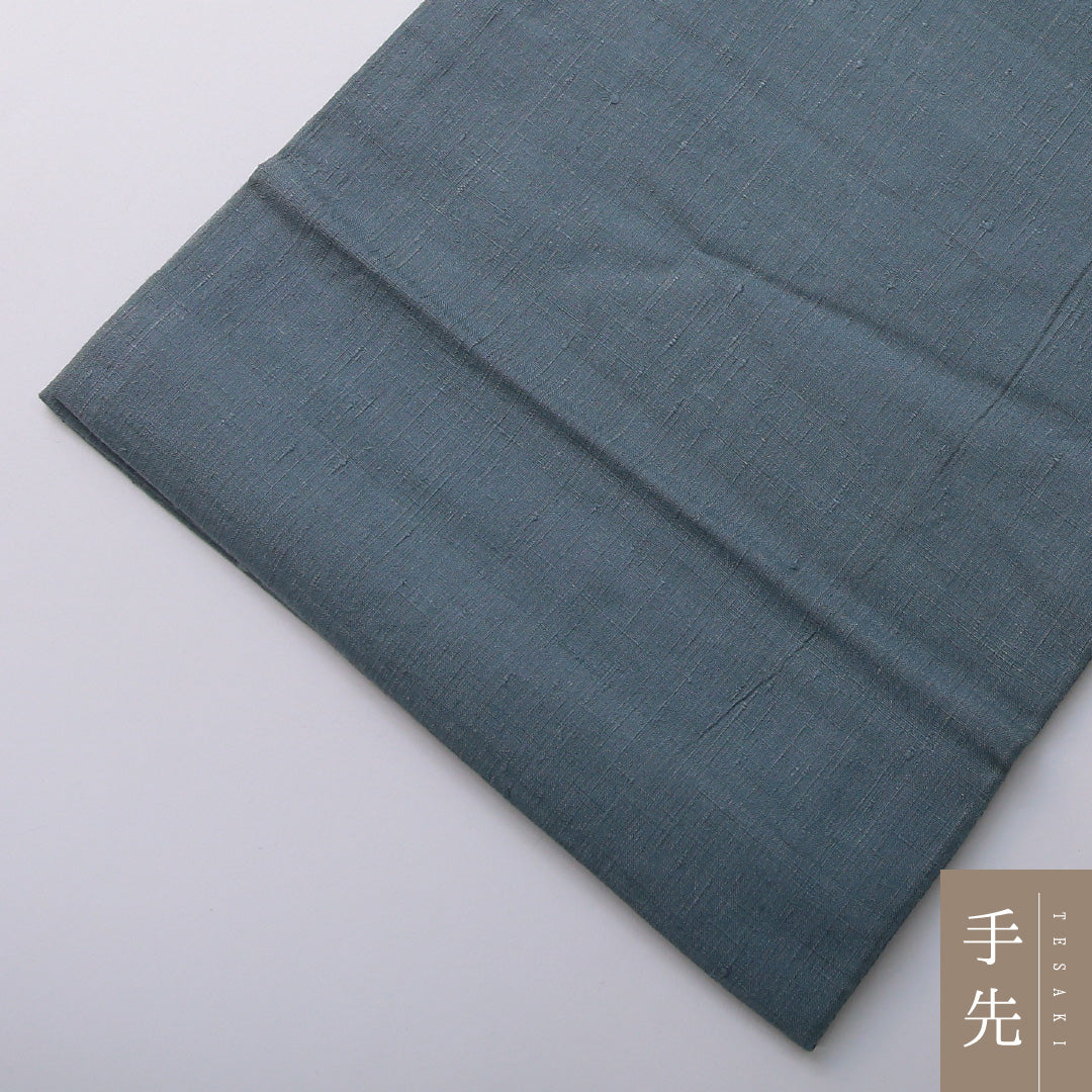 袋帯 帯丈456cm フォーマル ポイント柄 Bランク 正絹 汕頭刺繡 菊 青系 緑系 1223-02067