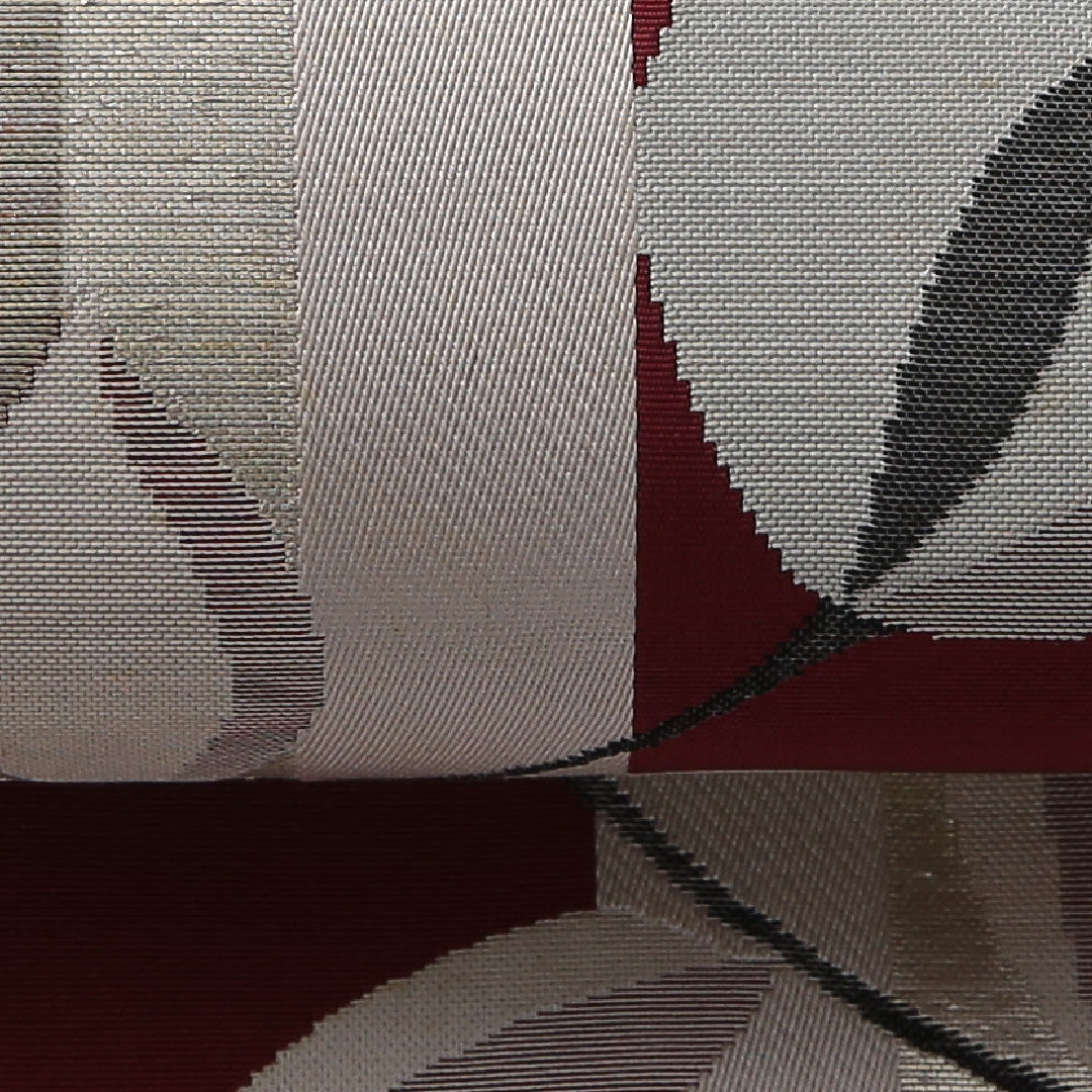 八寸名古屋帯 帯丈352cm セミフォーマル 名古屋仕立て 六通 帯芯なし Cランク 正絹 チューリップ 赤系 1224-03574