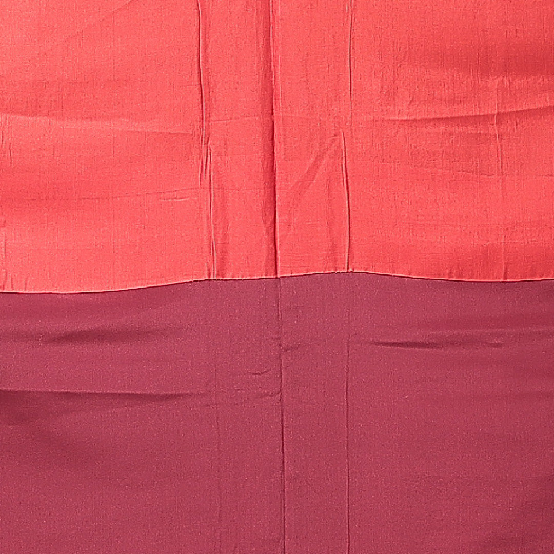 アンティーク 紬 袷 身丈153cm 裄丈63cm 正絹 Aランク Sサイズ 広衿 花柄 赤系 1216-15233