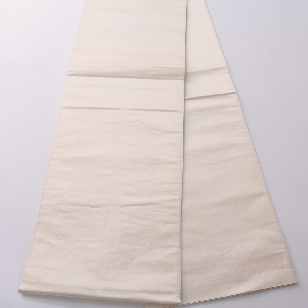 袋帯 帯丈436cm 正絹 六通 フォーマル 平安絵巻 御所解 吉祥文様 銀系 白系 1243-01965