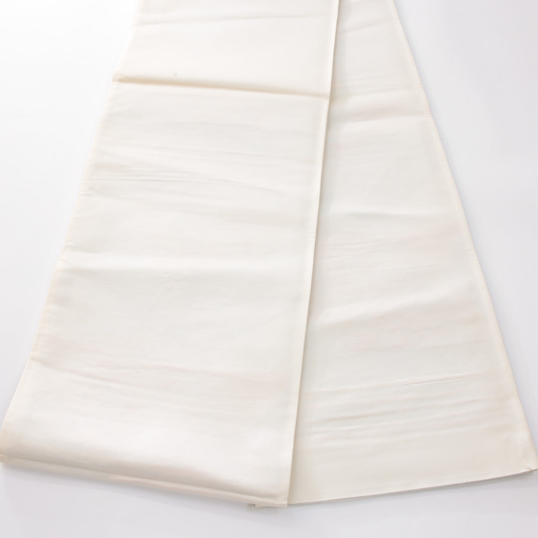 袋帯 帯丈416cm フォーマル 六通 帯芯なし Sランク 正絹 鳳凰 牡丹 クリーム系 1223-02284