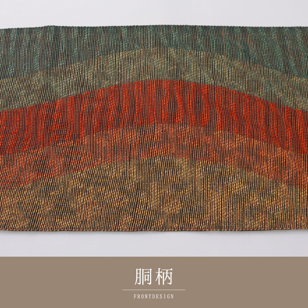 袋帯 帯丈440cm インフォーマル 六通 Sランク 正絹 創作柄 多色系 1223-02335