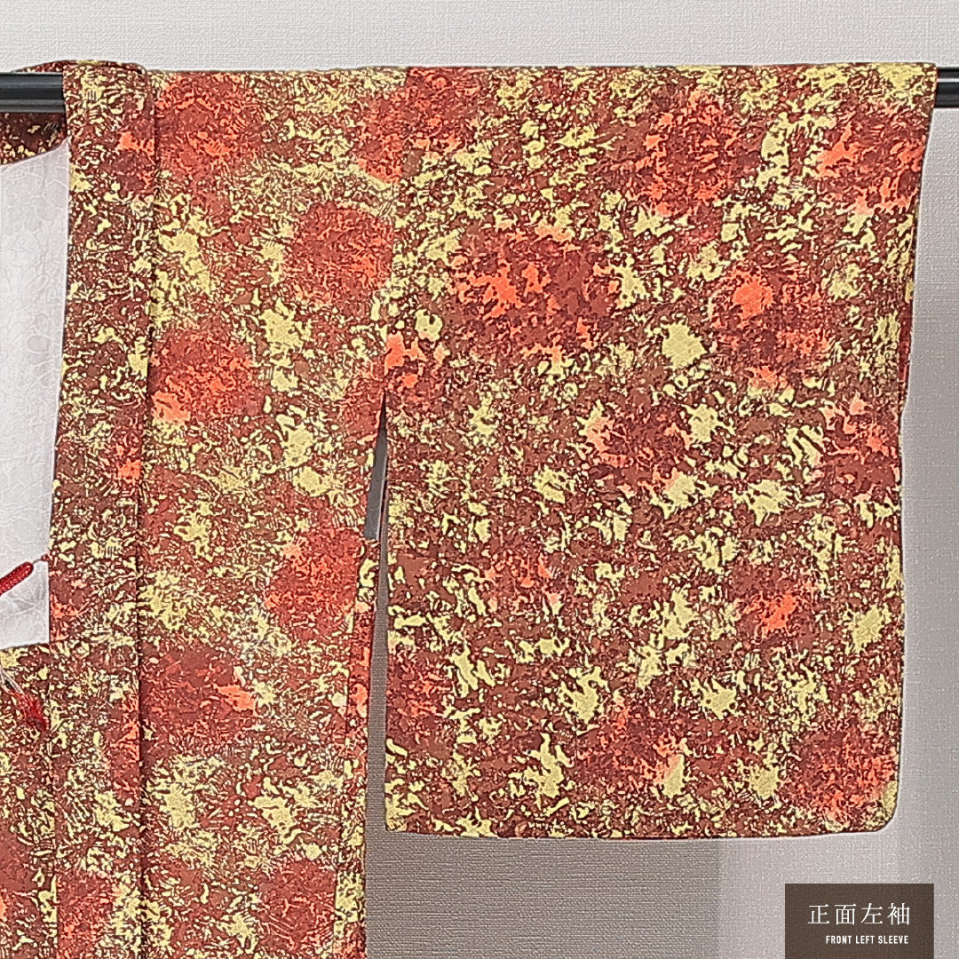 羽織 袷 身丈76cm 裄丈61cm 正絹 Sランク カジュアル Sサイズ 紐あり 創作柄 多色系 RP 1232-15272