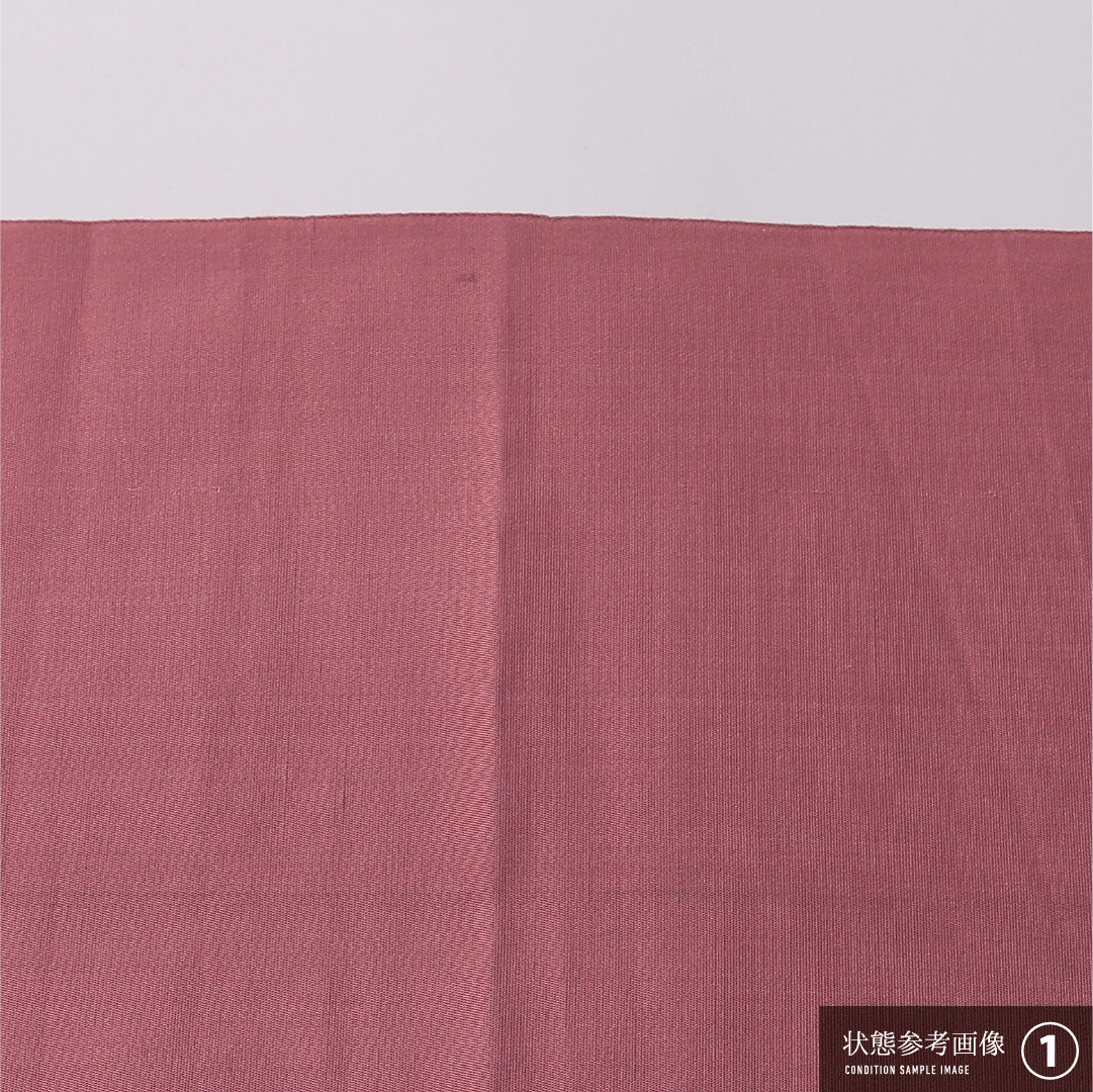 九寸名古屋帯 帯丈341cm インフォーマル 松葉仕立て 六通 Aランク 正絹 御所車 亀甲 ピンク系 1224-03204