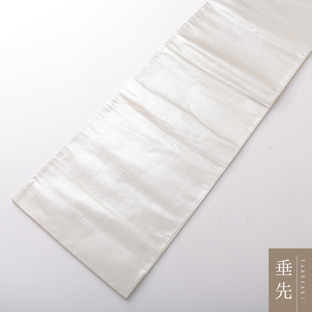 袋帯 帯丈430cm 正絹 六通 フォーマル 扇面文 吉祥文様 クリーム系 1243-02087