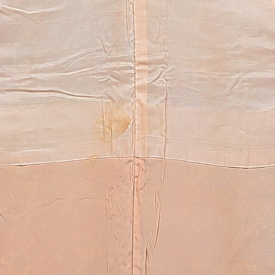 アンティーク 小紋 袷 身丈151cm 裄丈60cm 正絹 Cランク Sサイズ バチ衿 花柄 多色系 赤系 1215-16035