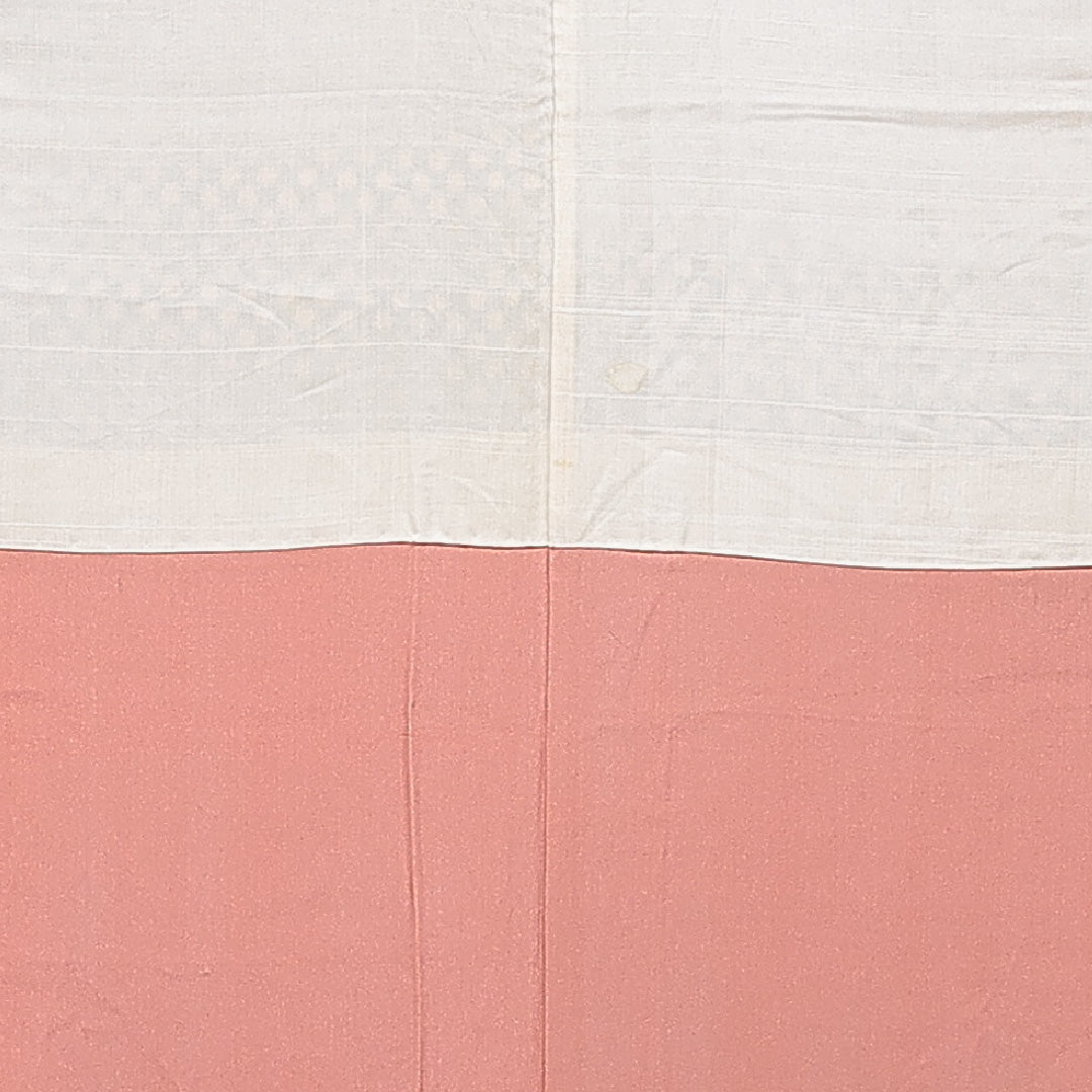 紬 袷 身丈157cm 裄丈63cm 正絹 Cランク Mサイズ 広衿 カジュアル ドット グレー系 1216-15658