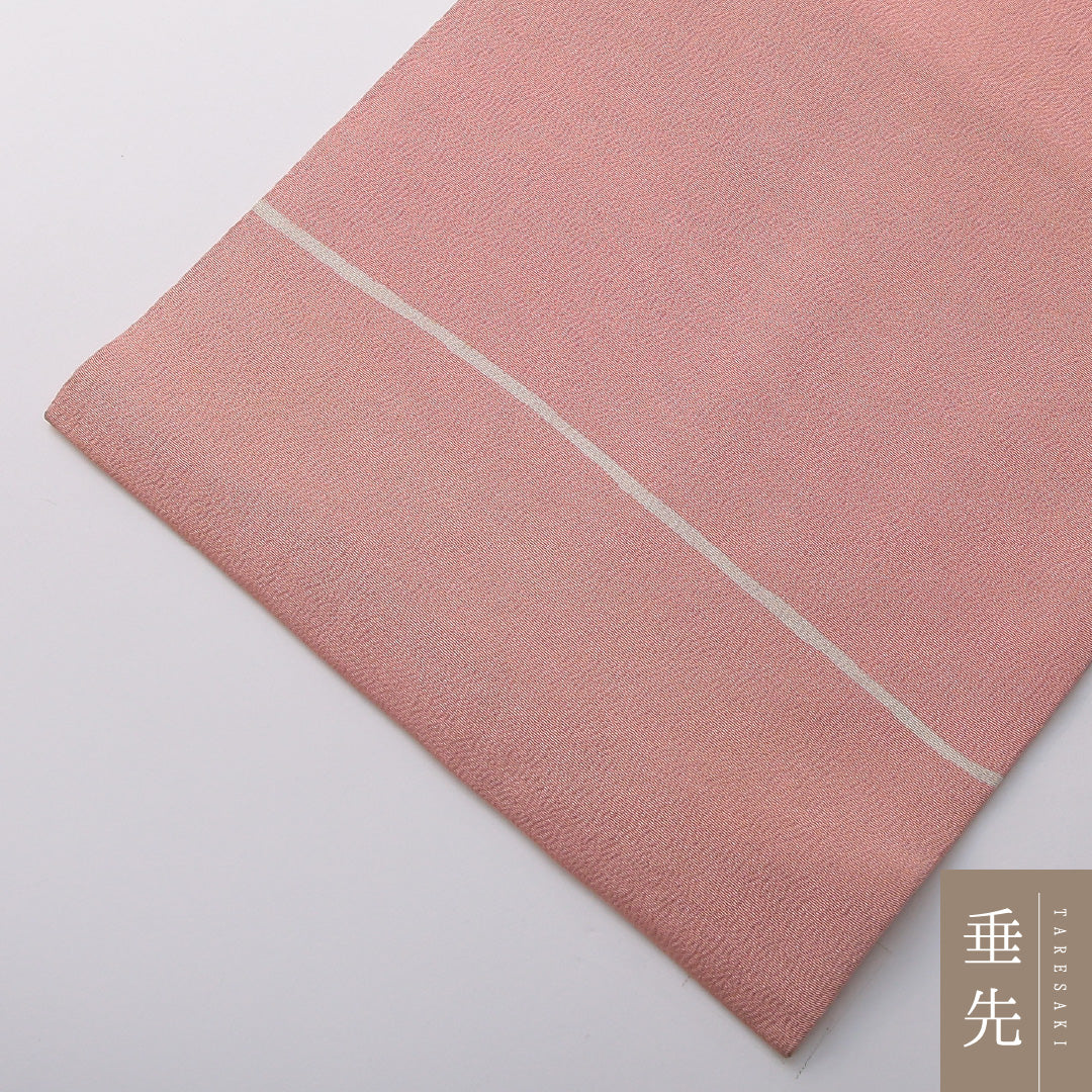 九寸名古屋帯 帯丈356cm カジュアル 名古屋仕立て ポイント柄 Cランク 正絹 創作柄 ピンク系 1224-03515