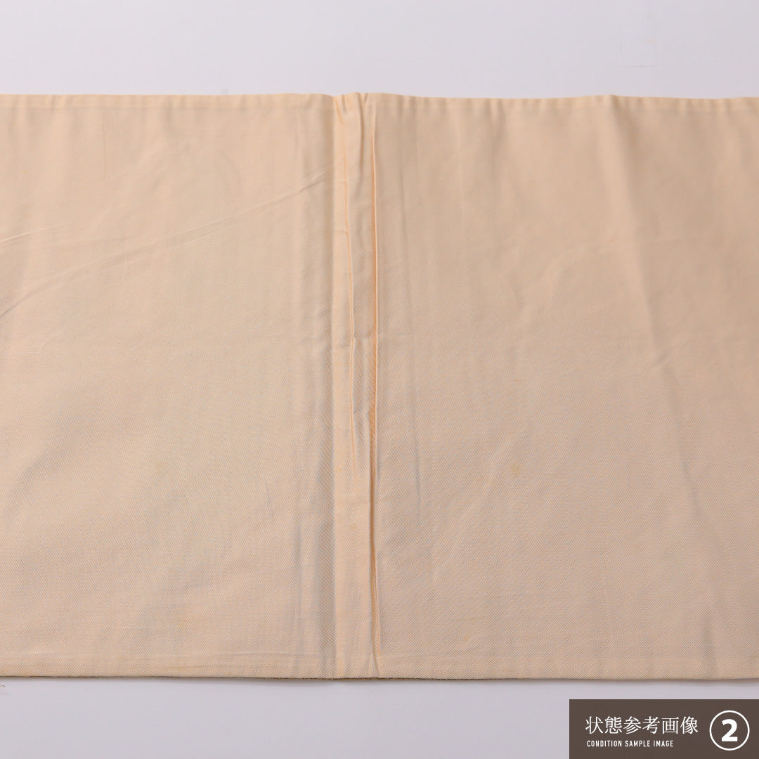 袋帯 帯丈420cm 正絹 全通 フォーマル 雲 吉祥文様 金系 銀系 1243-01926