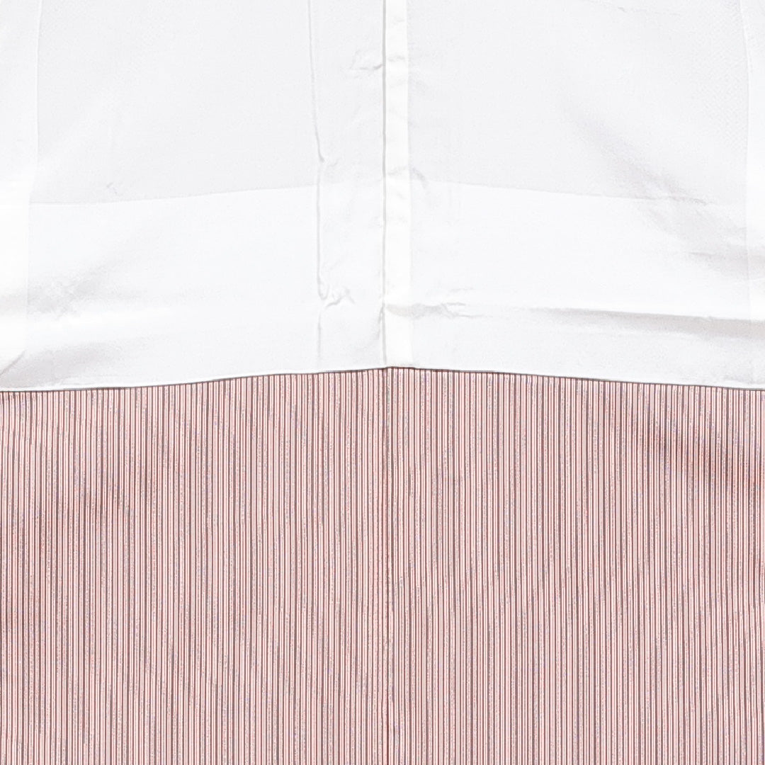 小紋 袷 身丈151cm 裄丈61cm 正絹 Sランク Sサイズ 広衿 インフォーマル 南天 ピンク系 1215-15904