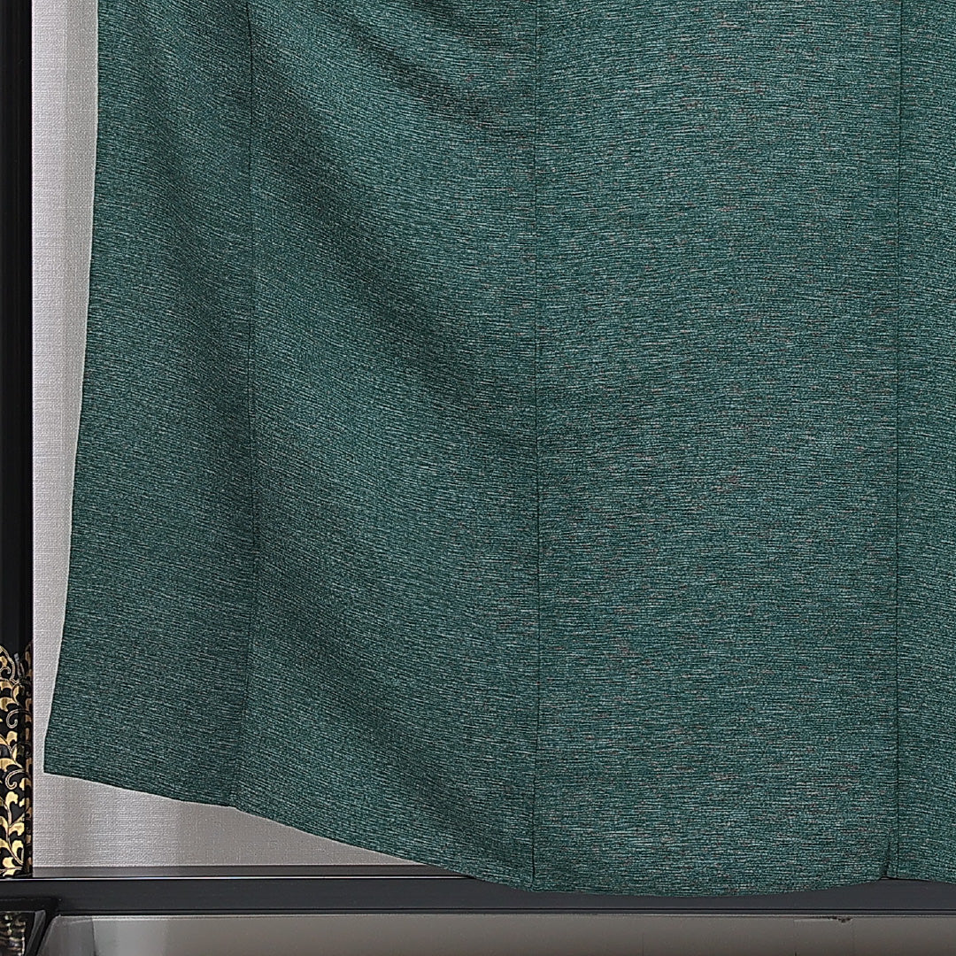 小紋 単衣 身丈159cm 裄丈63cm 正絹 Sランク Mサイズ バチ衿 インフォーマル 肩当て ちりめん 無地 緑系 1215-15680