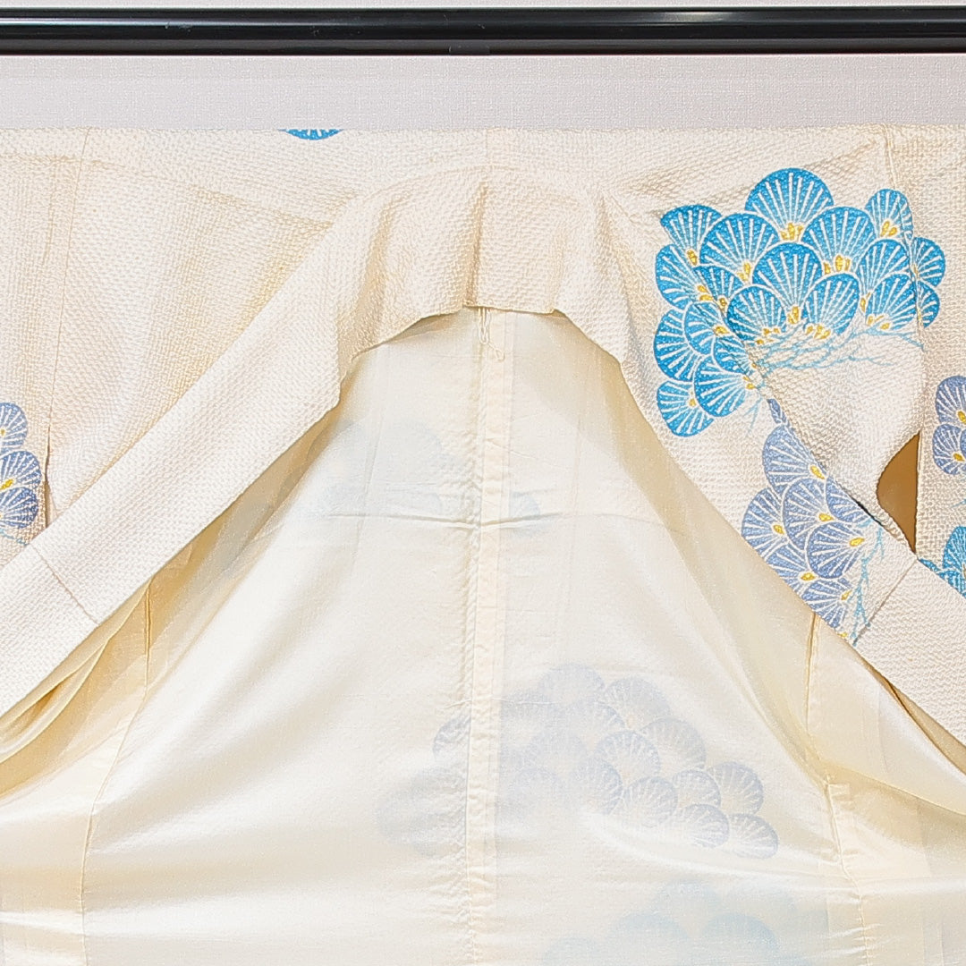 振袖 袷 身丈168cm 裄丈64cm フォーマル Cランク XLサイズ 正絹 広衿 松 1213-F0668