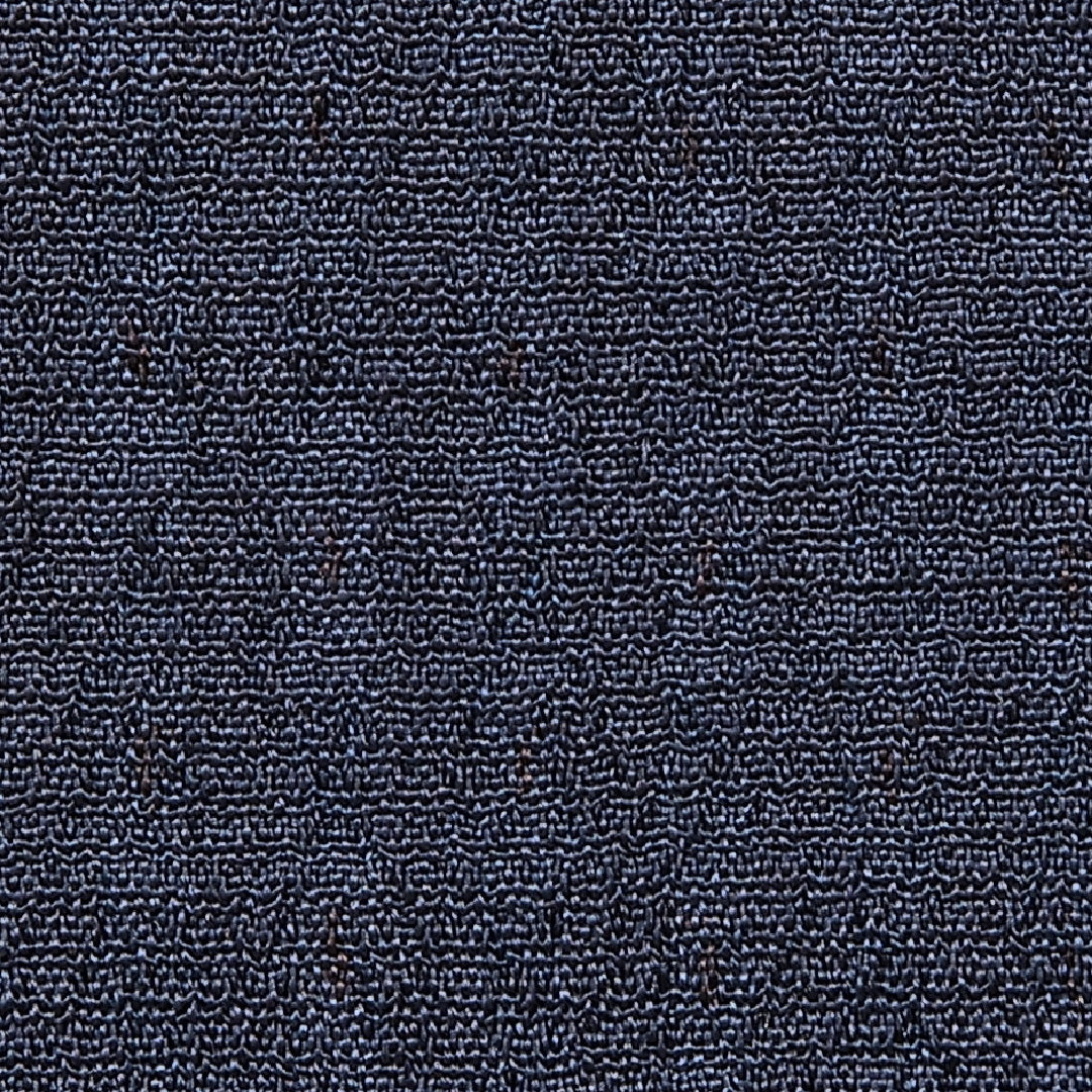 色無地(お召) 単衣 身丈151cm 裄丈64cm 正絹 Cランク Sサイズ 広衿 インフォーマル 無地 紺系 1214-16913