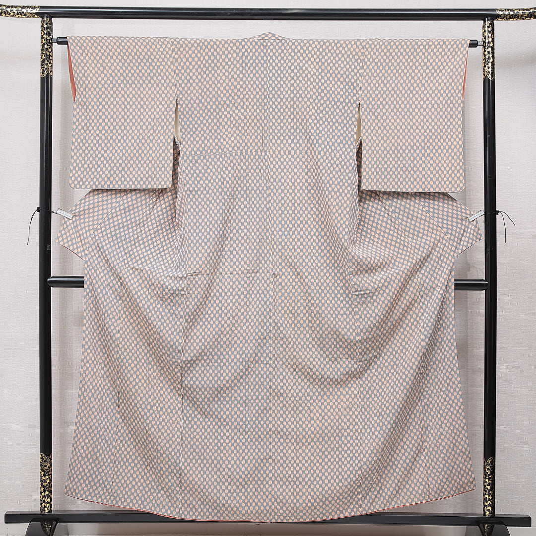 豪華絢爛綺麗美品身丈161cm裄丈69cm⭐️大島紬ゆうな柄正絹袷広襟⭐️未使用⭐️ 豪華絢爛綺麗美品身丈161cm裄丈69cm⭐️大島紬ゆうな柄正絹袷